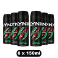 Body Spray Lynx Africa Iconic Fresh Deodorant Men with 150ml, 6 Pack