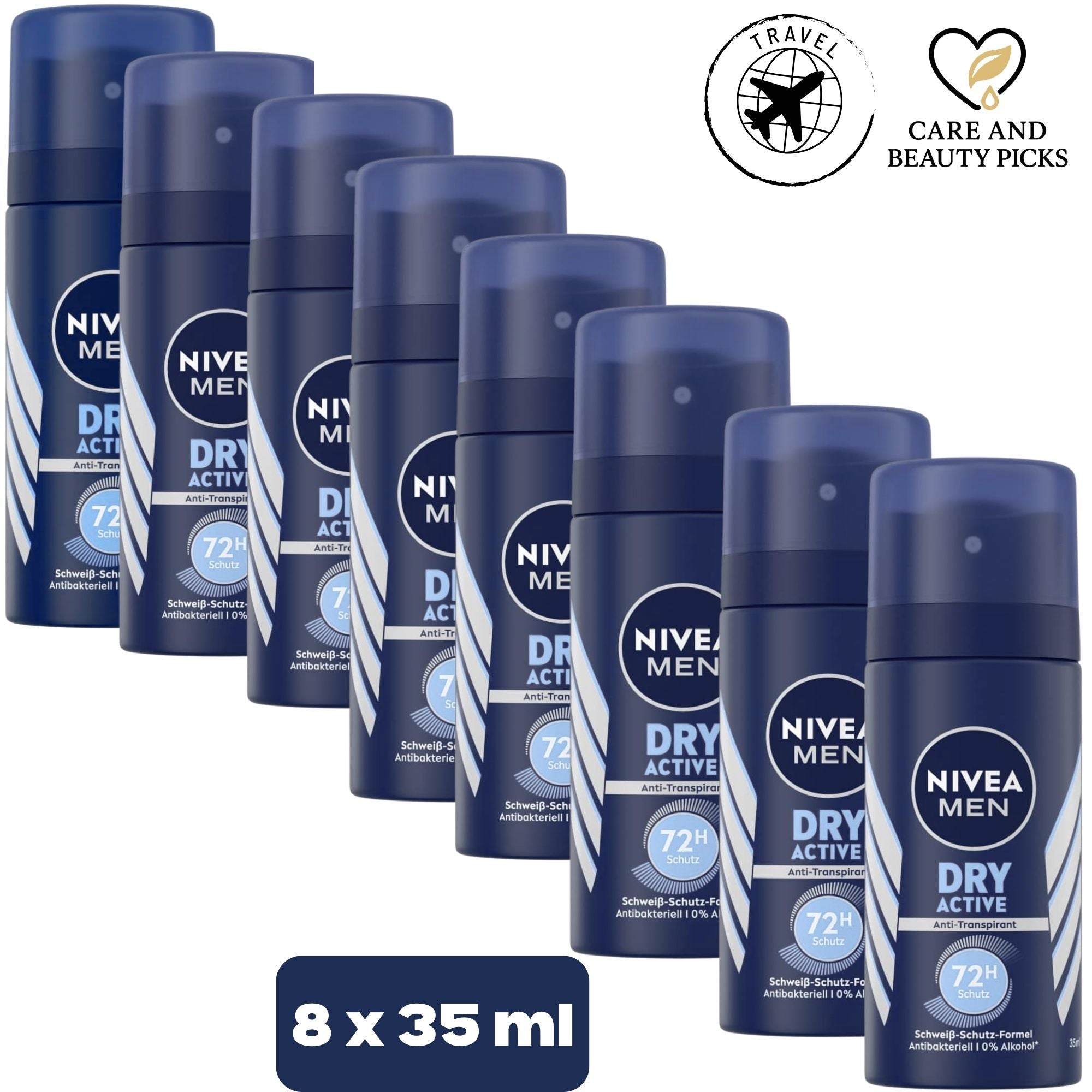 Body Spray Nivea Men Deodorant Travel Multipack with 35ml