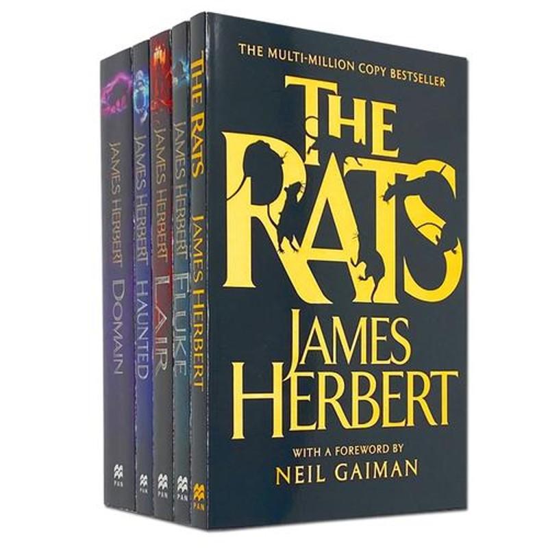 Book Collection Horror Books James Herbert Complete Rats with 5 Book