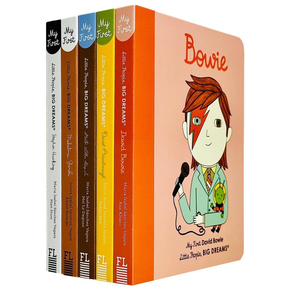 Book Collection Little People Big Dreams 5-Book Series with Board Book