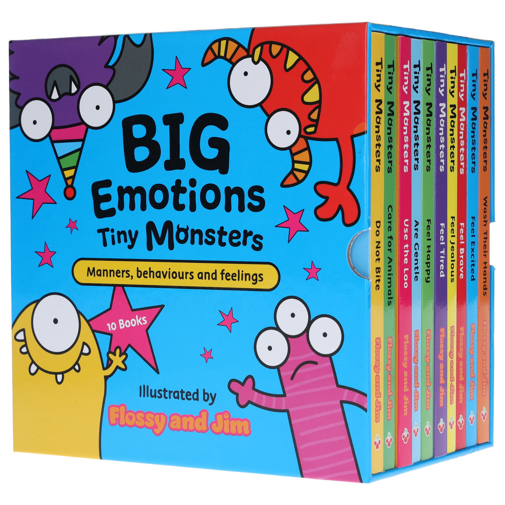 Book Collection Toddler Books Box Big Emotions Tiny with Big Emotions Tiny Monsters