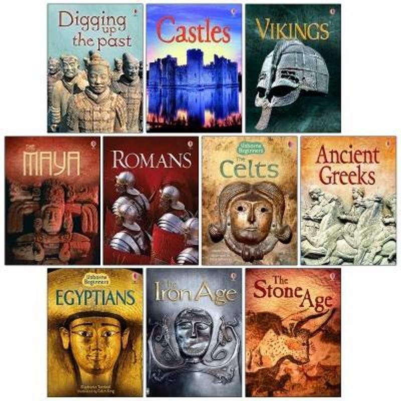 Book Collection Usborne Beginner's History Books Castles with 10 Books