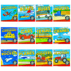 Book Collection Vehicles Machines Books Kids Boats, Cars with 12 Books - product gallery image 2