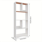 Bookcase 4-Tier White Wooden Freestanding Bookshelf with Easy Assembly, W50*D17*H120cm - product gallery image 10