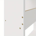 Bookcase 4-Tier White Wooden Freestanding Bookshelf with Easy Assembly, W50*D17*H120cm - product gallery image 12
