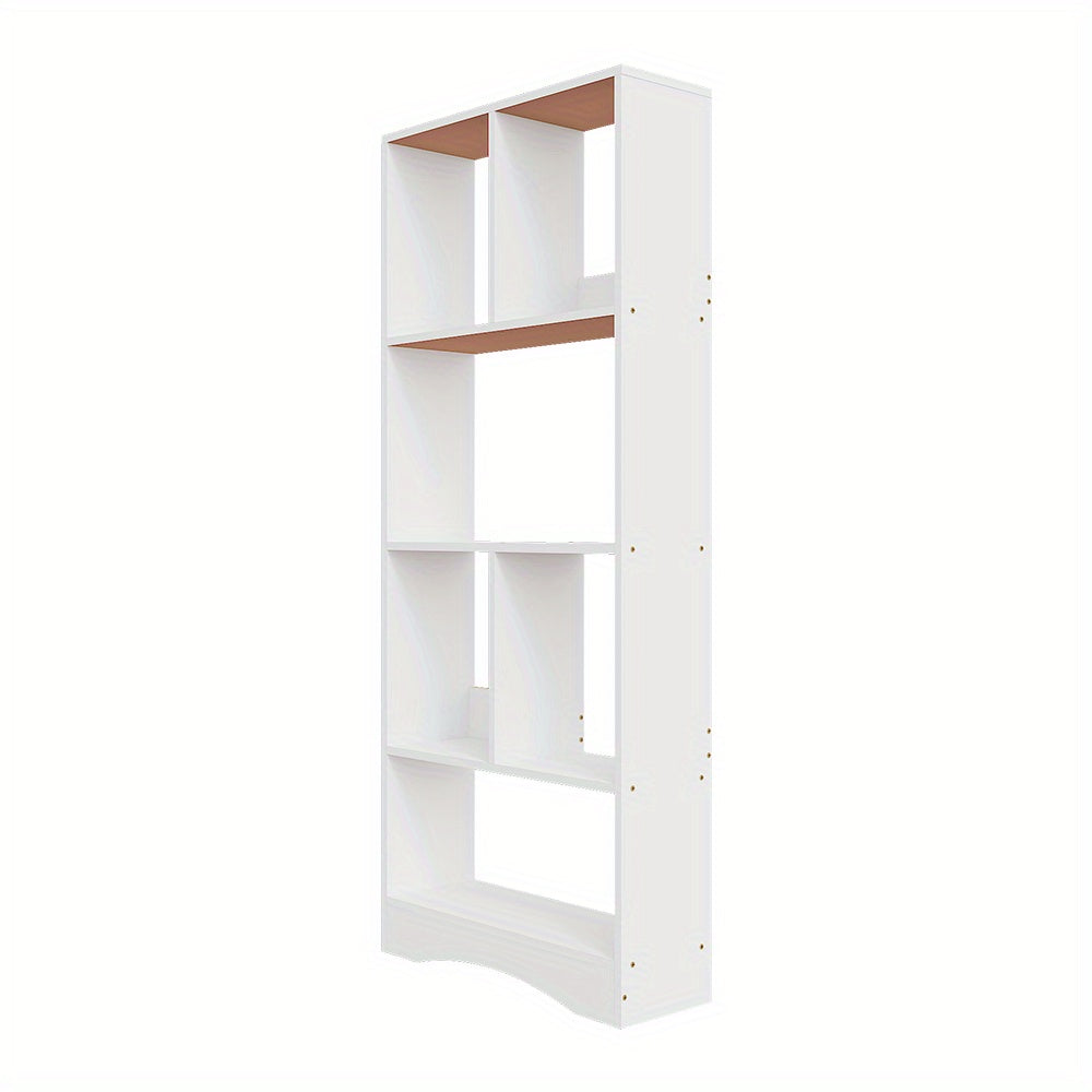 Bookcase 4-Tier White Wooden Freestanding Bookshelf with Easy Assembly, W50*D17*H120cm - product gallery image 14