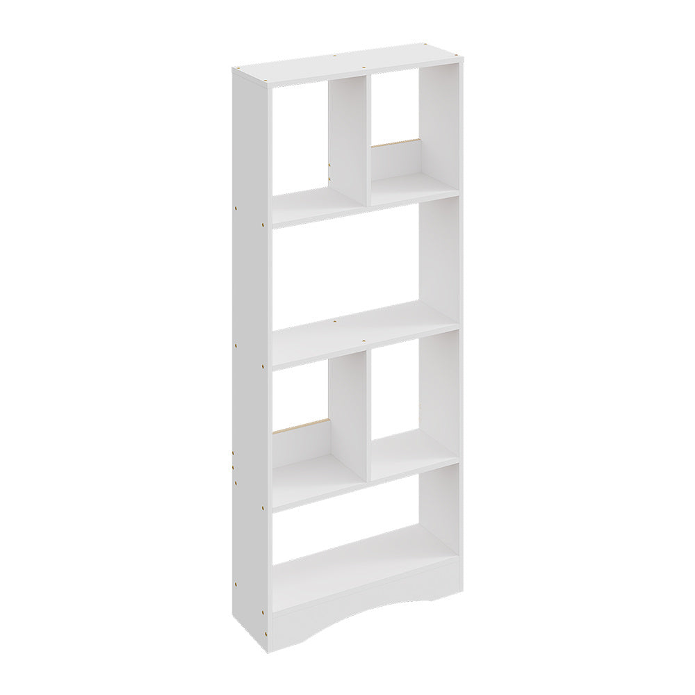 Bookcase 4-Tier White Wooden Freestanding Bookshelf with Easy Assembly, W50*D17*H120cm - product gallery image 6