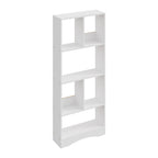 Bookcase 4-Tier White Wooden Freestanding Bookshelf with Easy Assembly, W50*D17*H120cm - product gallery image 6