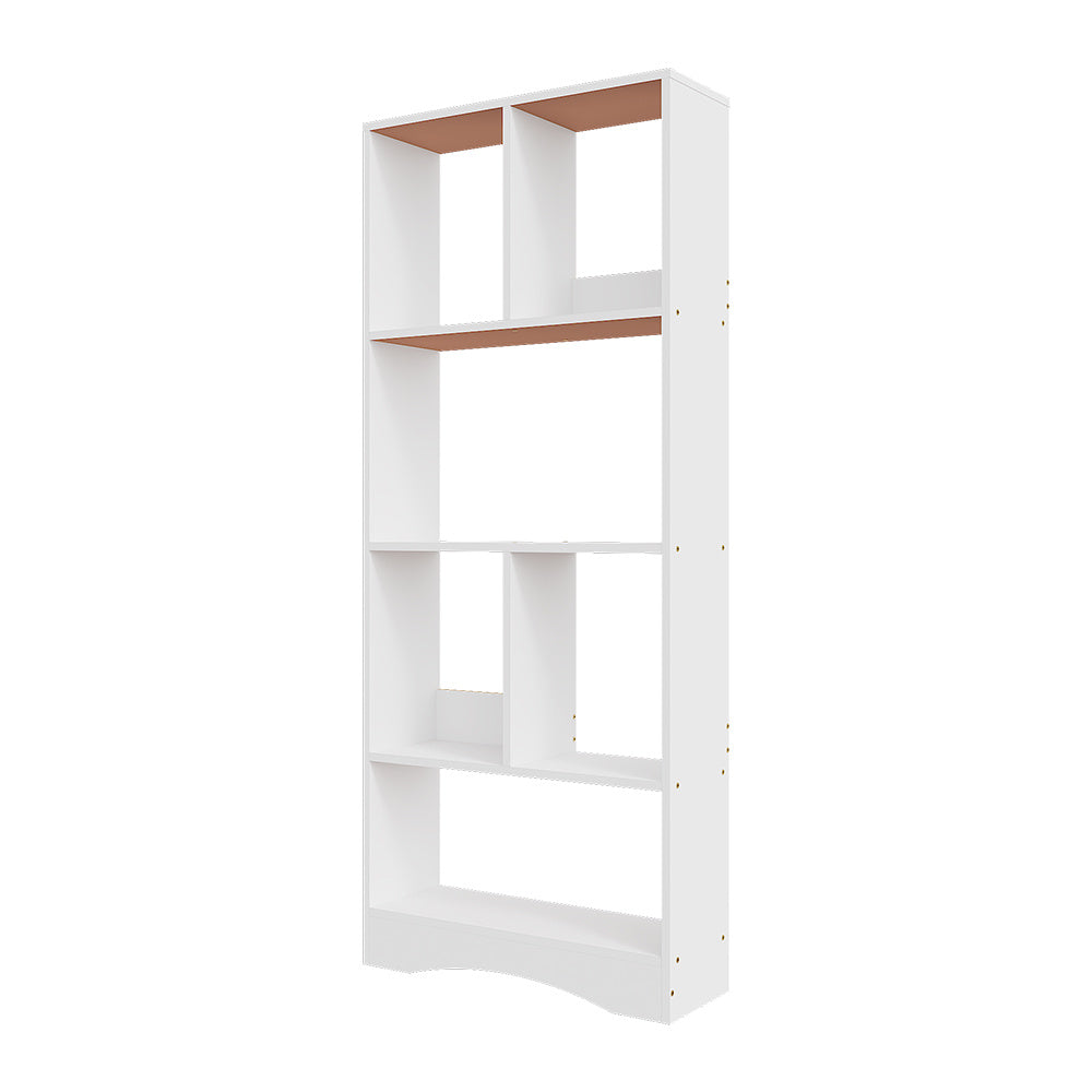 Bookcase 4-Tier White Wooden Freestanding Bookshelf with Easy Assembly, W50*D17*H120cm - product gallery image 7