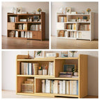 Bookcase Adjustable Width Expandable Tier Freestanding with Easy Assembly, Lockable - product gallery image 12