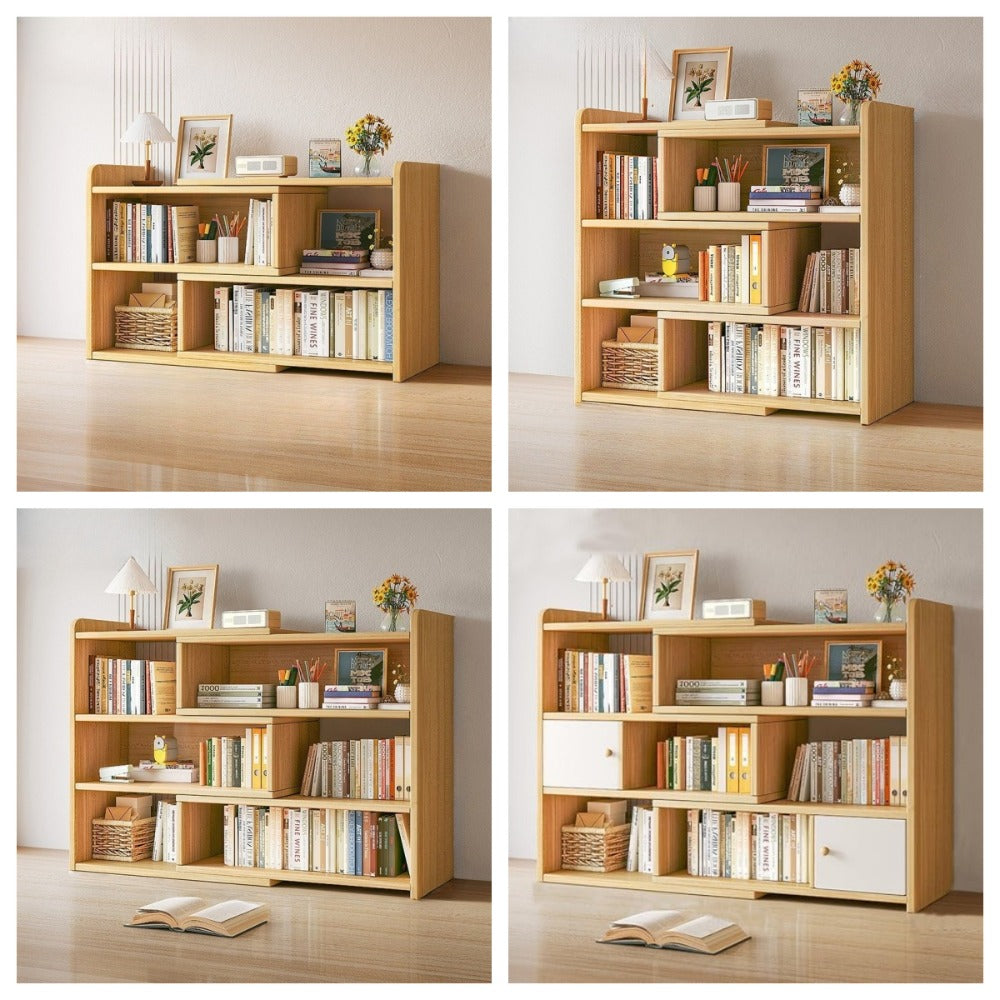 Bookcase Adjustable Width Expandable Tier Freestanding with Easy Assembly, Lockable - product gallery image 9