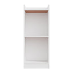 Bookcases & Shelving Unit Tall Skinny Wooden Bookcase Cube Shelves with Space-Saving - product gallery image 9