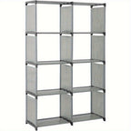 Bookcases & Shelving Unit Tier Bookshelf 80x30x125cm Modern Metal Frame - product gallery image 10
