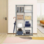 Bookcases & Shelving Unit Tier Bookshelf 80x30x125cm Modern Metal Frame - product gallery image 12