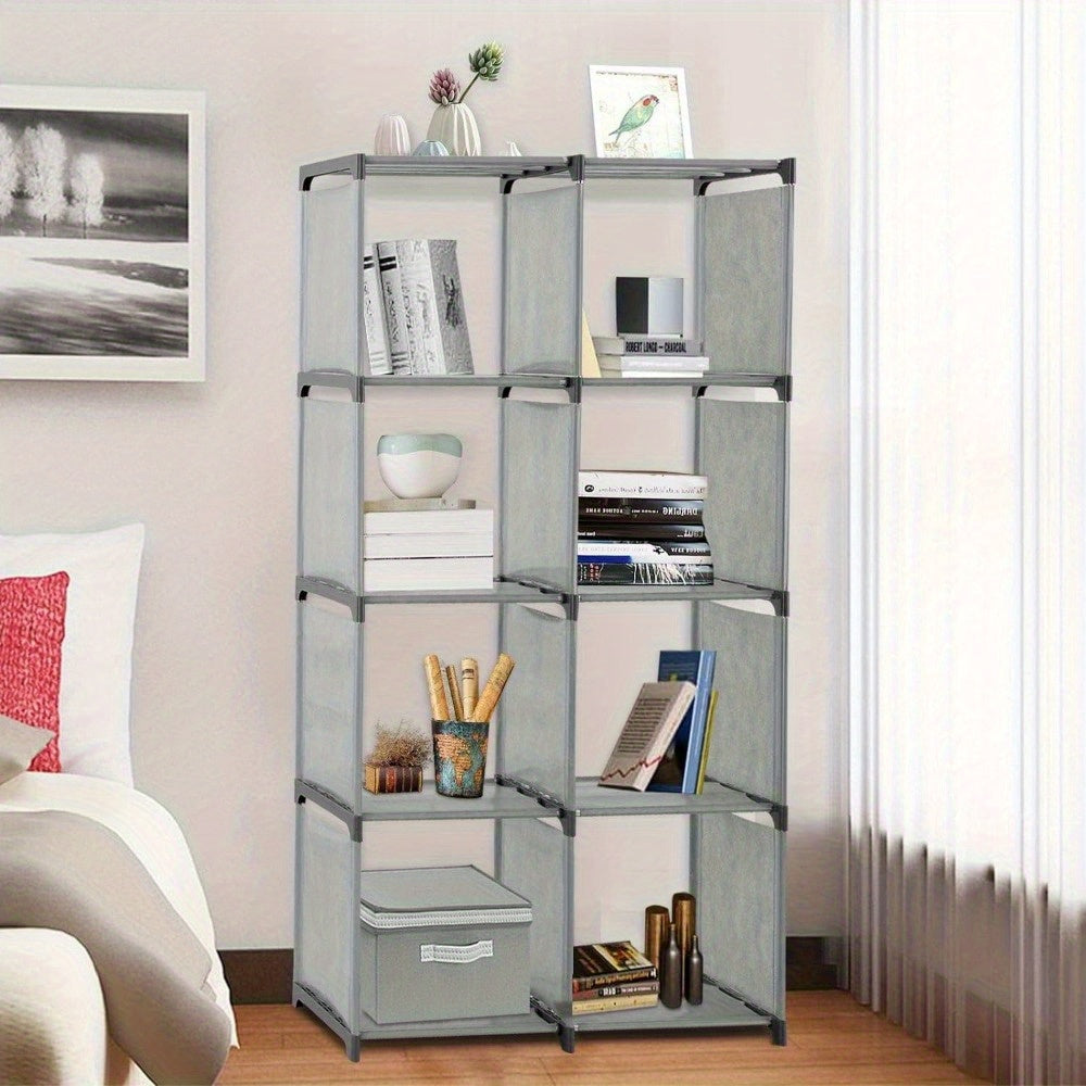 Bookcases & Shelving Unit Tier Bookshelf 80x30x125cm Modern Metal Frame - product gallery image 13