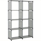 Bookcases & Shelving Unit Tier Bookshelf 80x30x125cm Modern Metal Frame - product gallery image 2