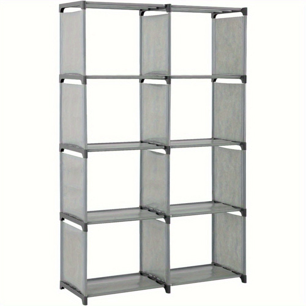 Bookcases & Shelving Unit Tier Bookshelf 80x30x125cm Modern Metal Frame - product gallery image 3