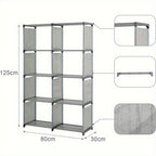 Bookcases & Shelving Unit Tier Bookshelf 80x30x125cm Modern Metal Frame - product gallery image 5
