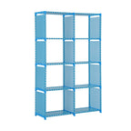 Bookcases & Shelving Unit Tier Bookshelf 80x30x125cm Modern Metal Frame - product gallery image 7
