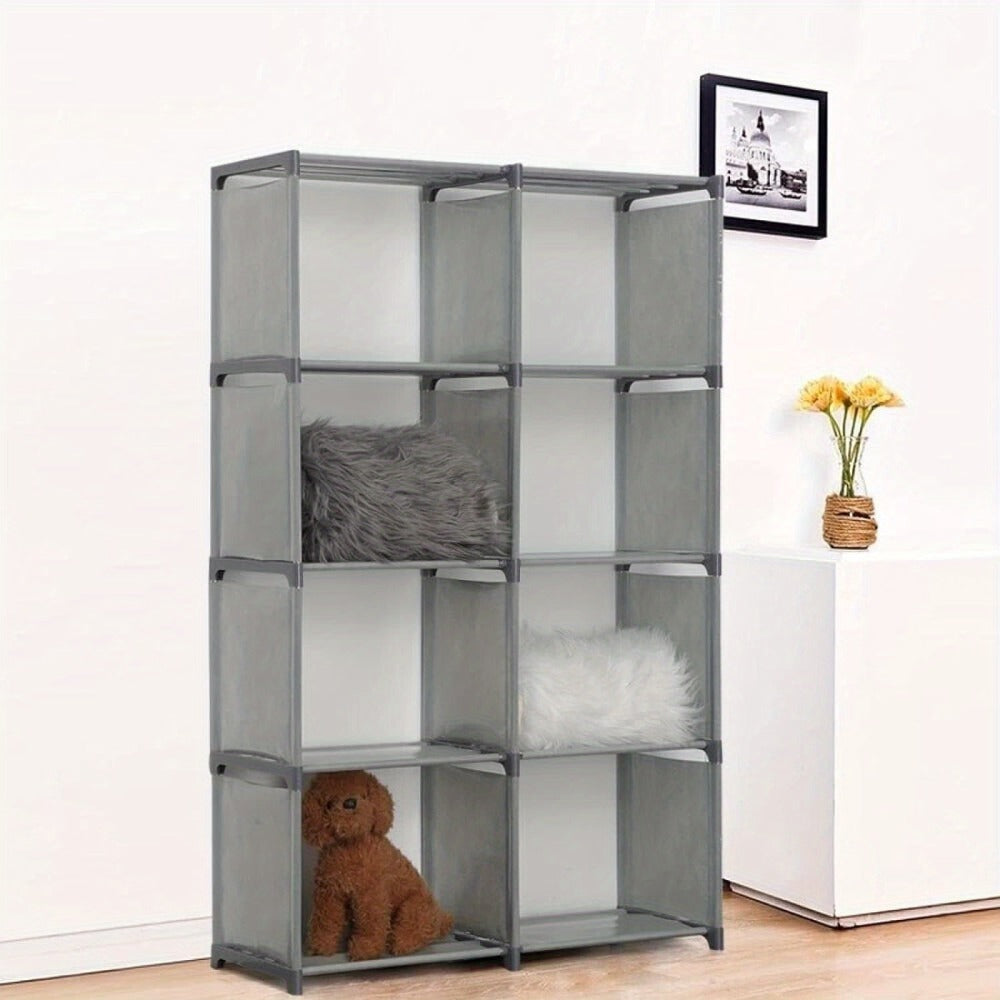 Bookcases & Shelving Unit Tier Bookshelf 80x30x125cm Modern Metal Frame