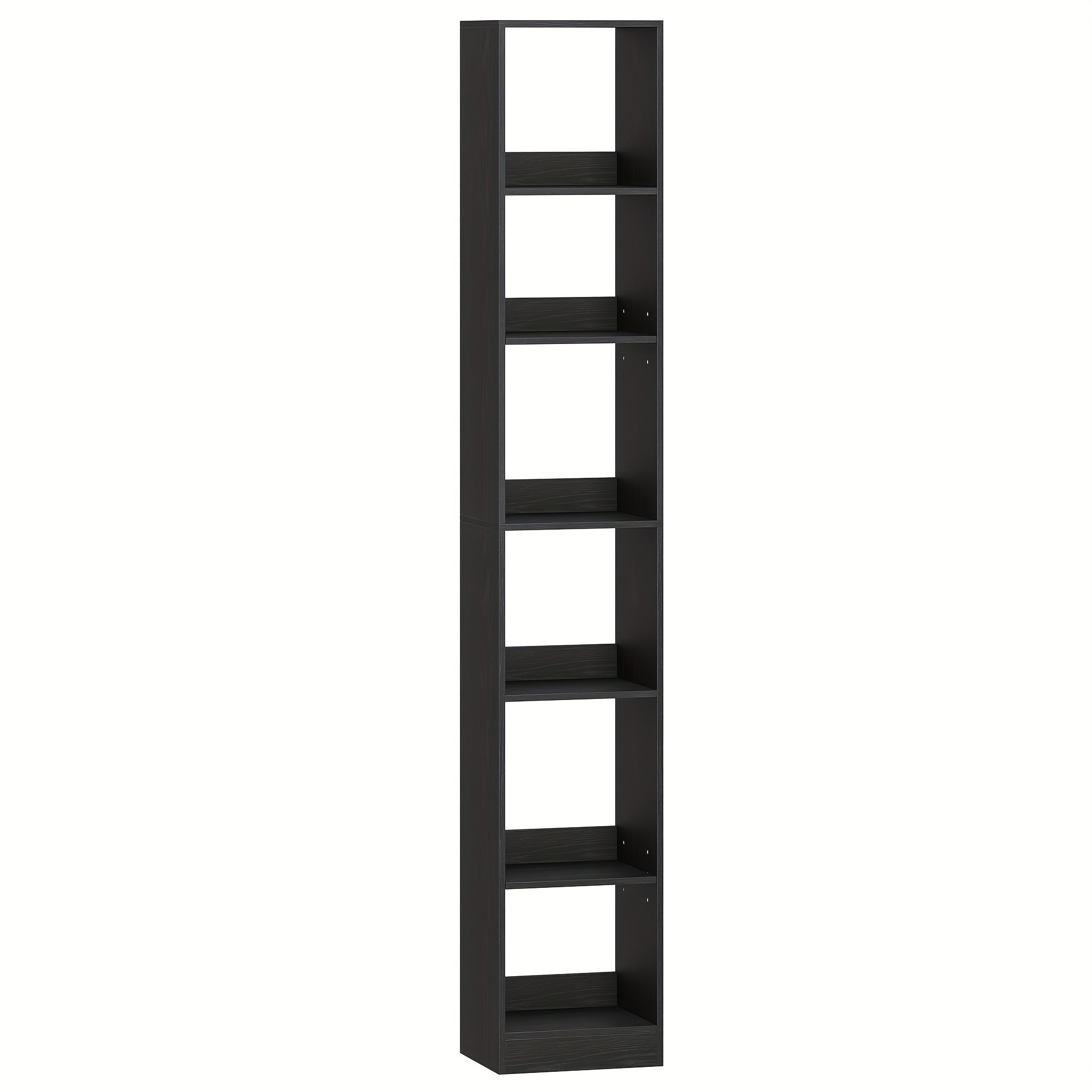 Bookshelf Tier White Modern Open Bookcase Adjustable with Space-Saving, Adjustable Shelf - Black option