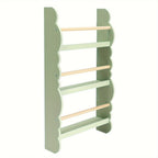 Bookshelve Green Cubby Bookshelf Ledge Freestanding Pine - Green, 42.5x80cm option