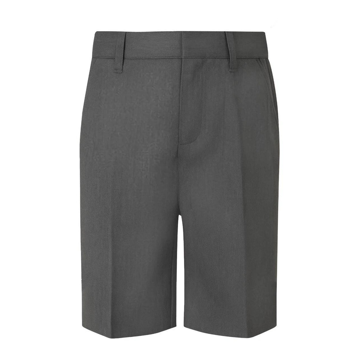 Boys School Uniform with Machine-Washable, Grey Short Pants Adjustable Waist Side - product gallery image 3