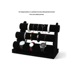 Bracelet 3-Tier Velvet Jewellery Organiser Stand Watch with Space-Saving - product gallery image 3