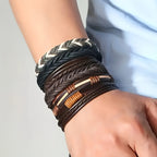 Bracelet Bohemian Faux Leather Bracelets Pieces with 20 Pieces - product gallery image 3