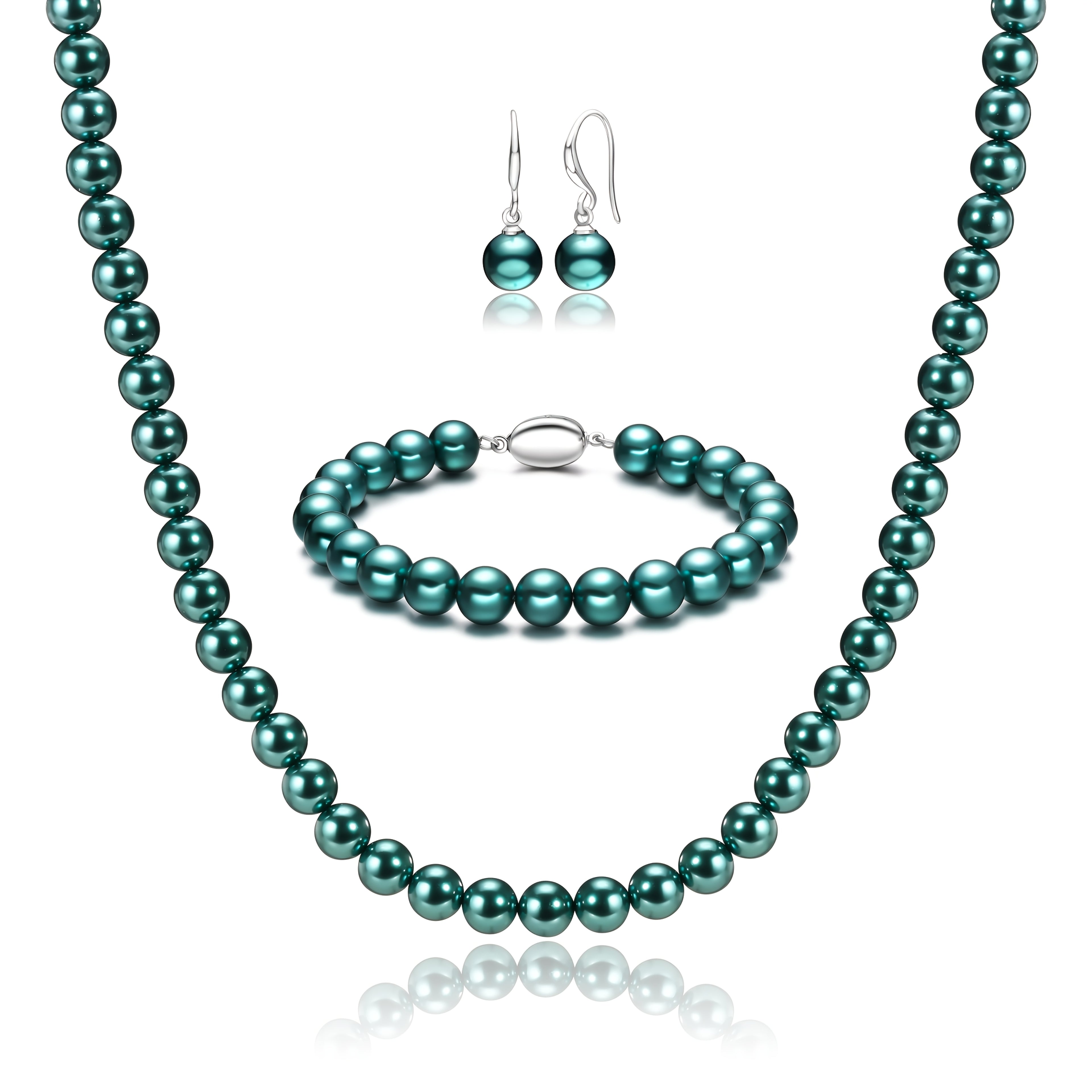Bracelet Freshwater Pearl Jewellery Women 3-Piece with Metal - product gallery image 3
