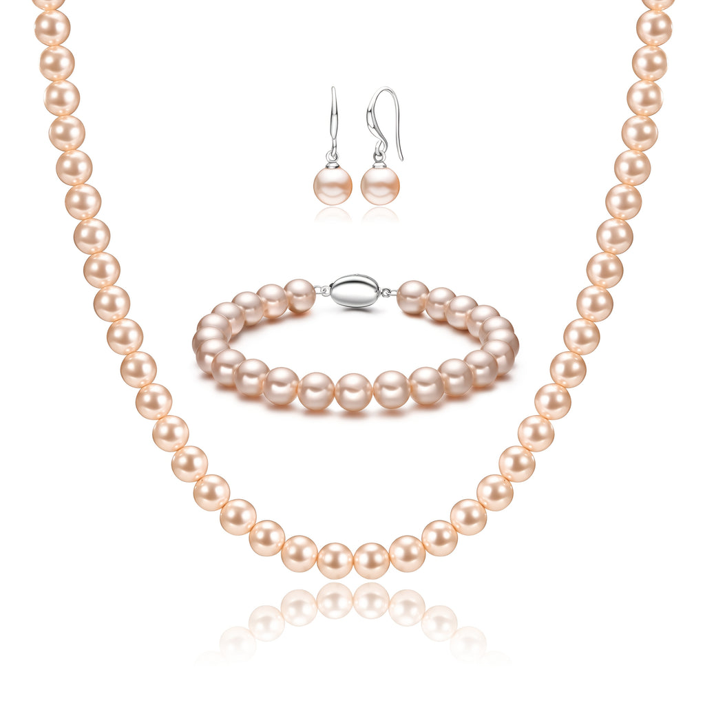 Bracelet Freshwater Pearl Jewellery Women 3-Piece with Metal - product gallery image 5