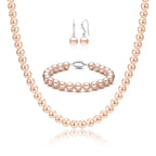 Bracelet Freshwater Pearl Jewellery Women 3-Piece with Metal - product gallery image 5