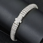 Bracelet Hip Hop Iced Out Chain Gold with 9mm for layering and statement styling - product gallery image 4