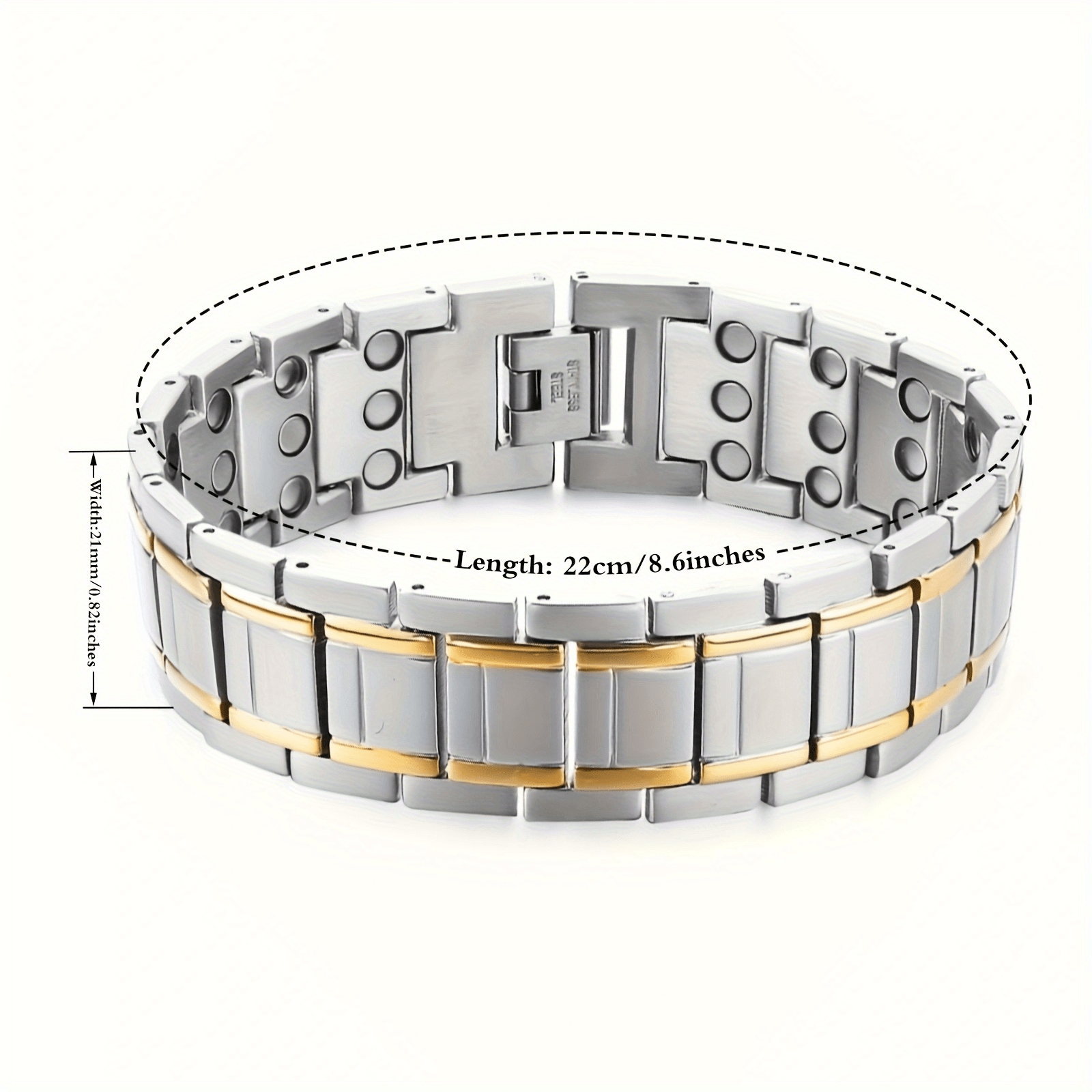 Bracelet Stainless Steel Men for layering and statement styling - product gallery image 10