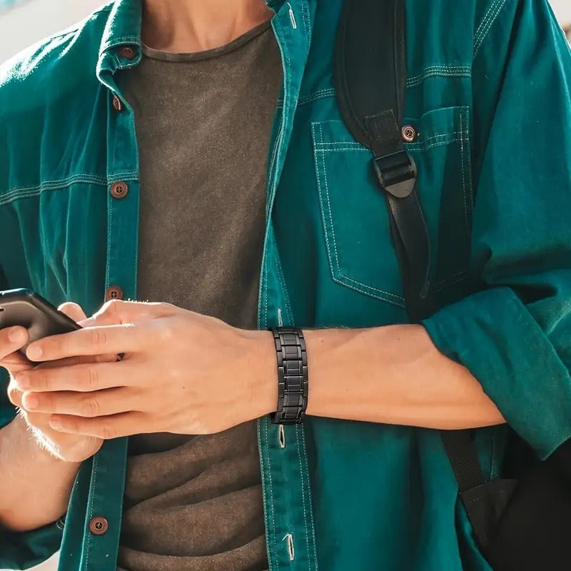 Bracelet Stainless Steel Men for layering and statement styling - product gallery image 2