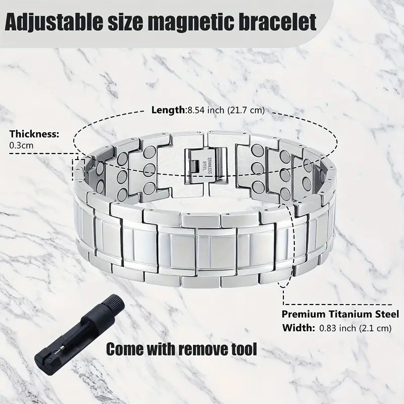 Bracelet Stainless Steel Men for layering and statement styling - product gallery image 4
