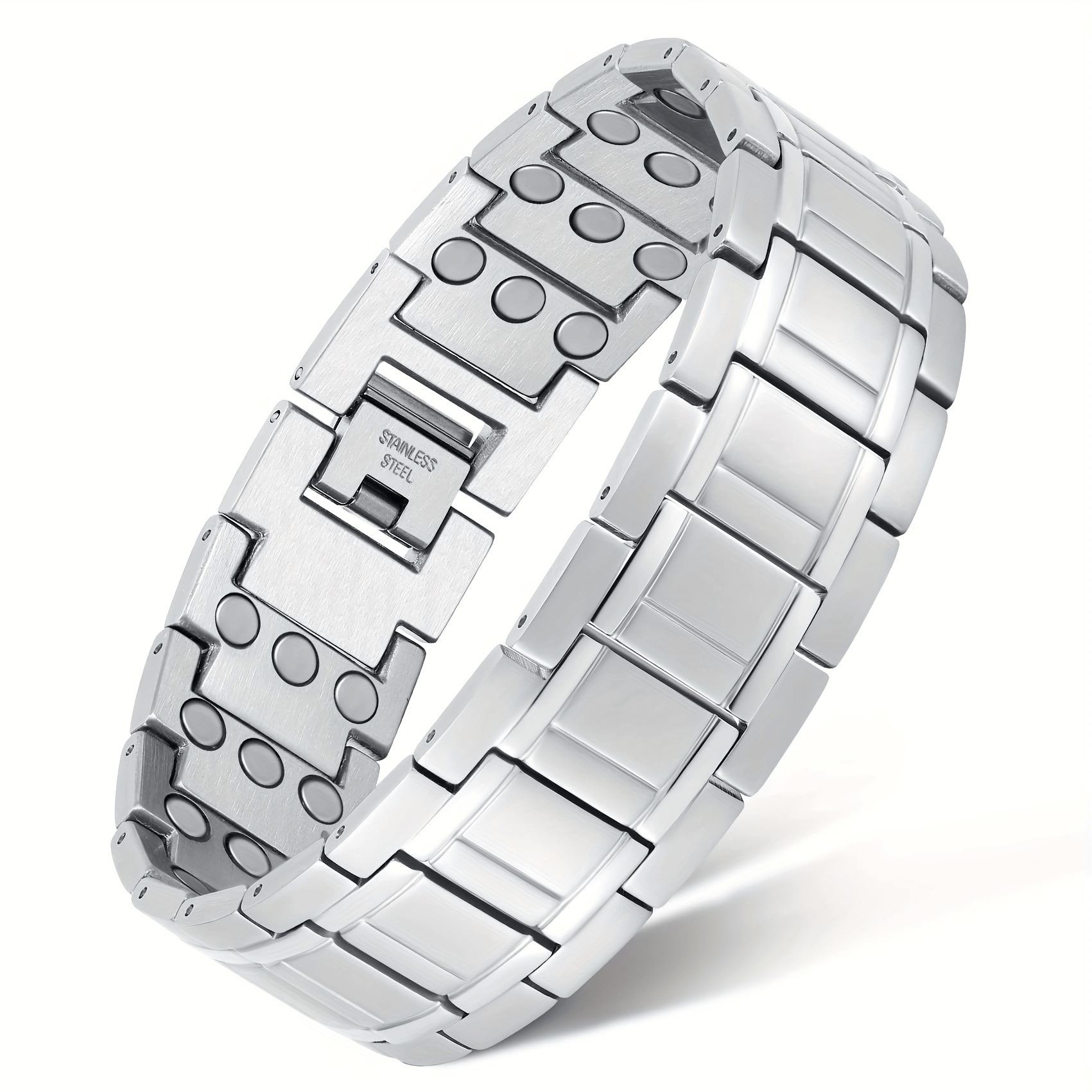 Bracelet Stainless Steel Men for layering and statement styling - product gallery image 9