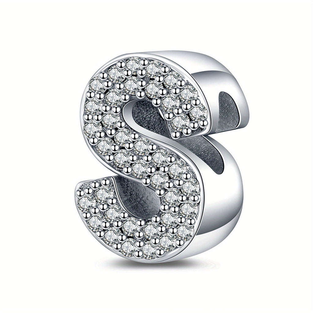 Bracelet Sterling Silver Alphabet Letter Charms A–Z - product gallery image 10