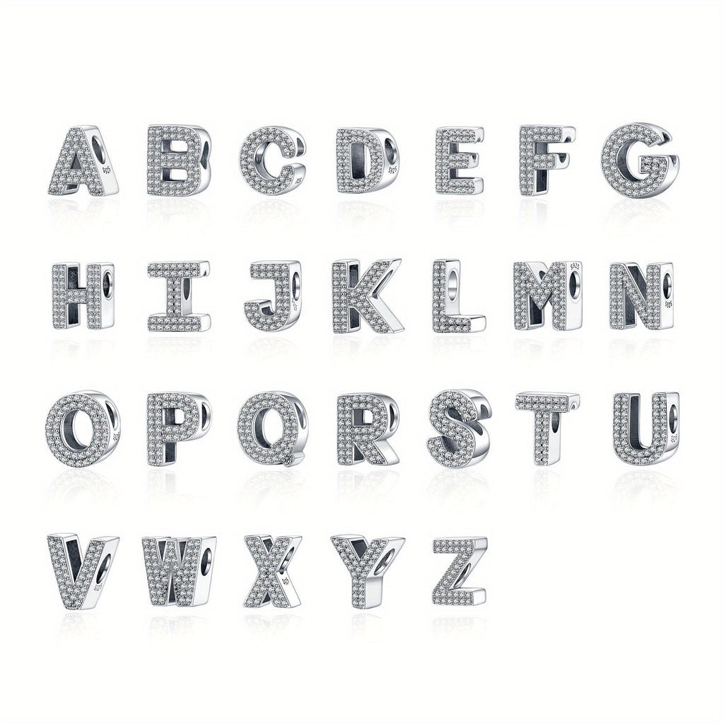Bracelet Sterling Silver Alphabet Letter Charms A–Z - product gallery image 2