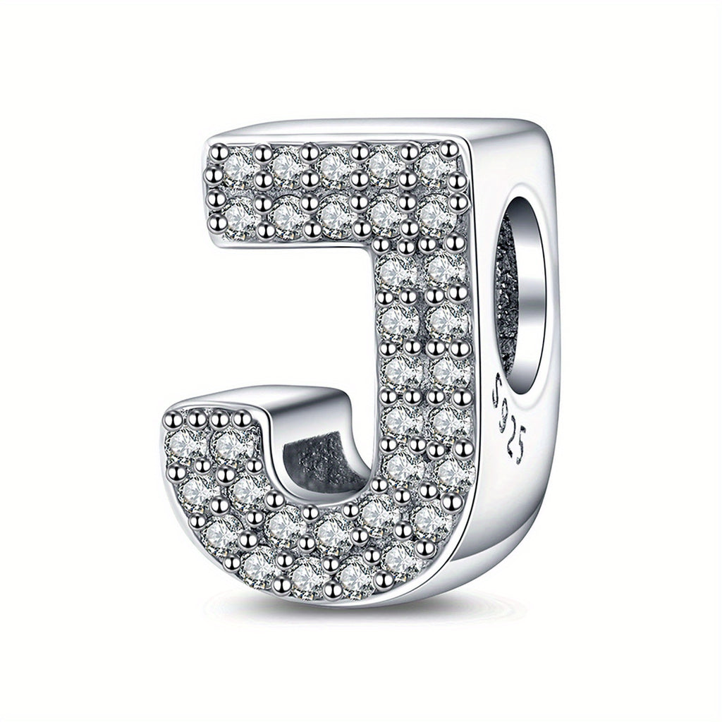 Bracelet Sterling Silver Alphabet Letter Charms A–Z - product gallery image 7