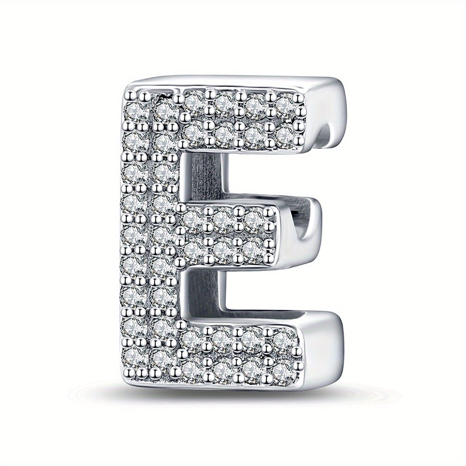 Bracelet Sterling Silver Alphabet Letter Charms A–Z - Initial Letter E With Charm option