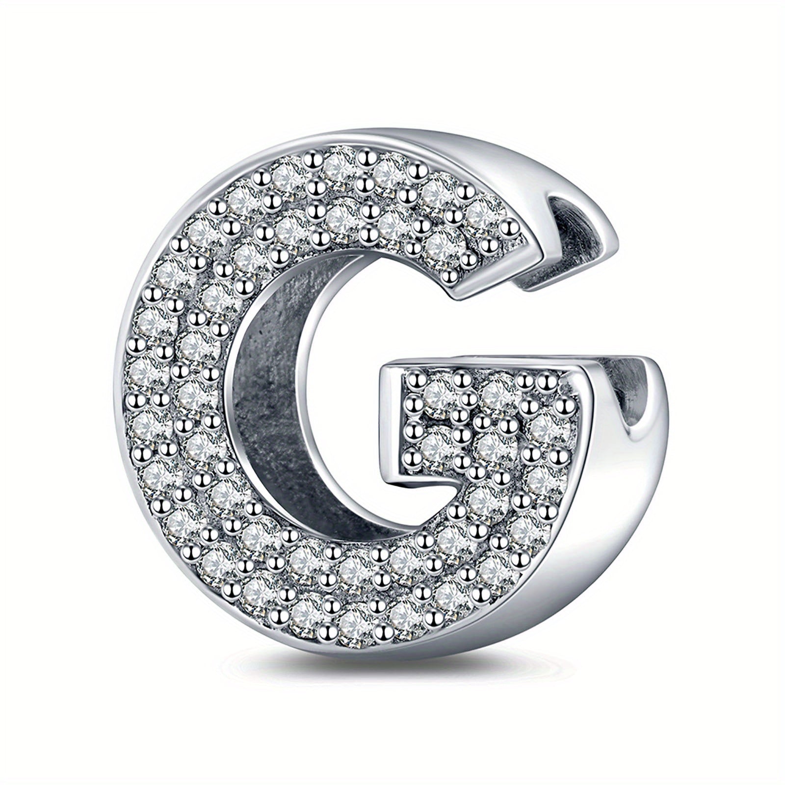 Bracelet Sterling Silver Alphabet Letter Charms A–Z - Initial Letter G With Charm option