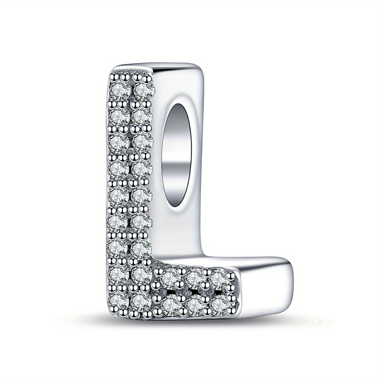 Bracelet Sterling Silver Alphabet Letter Charms A–Z - Initial Letter LWith CharmL option