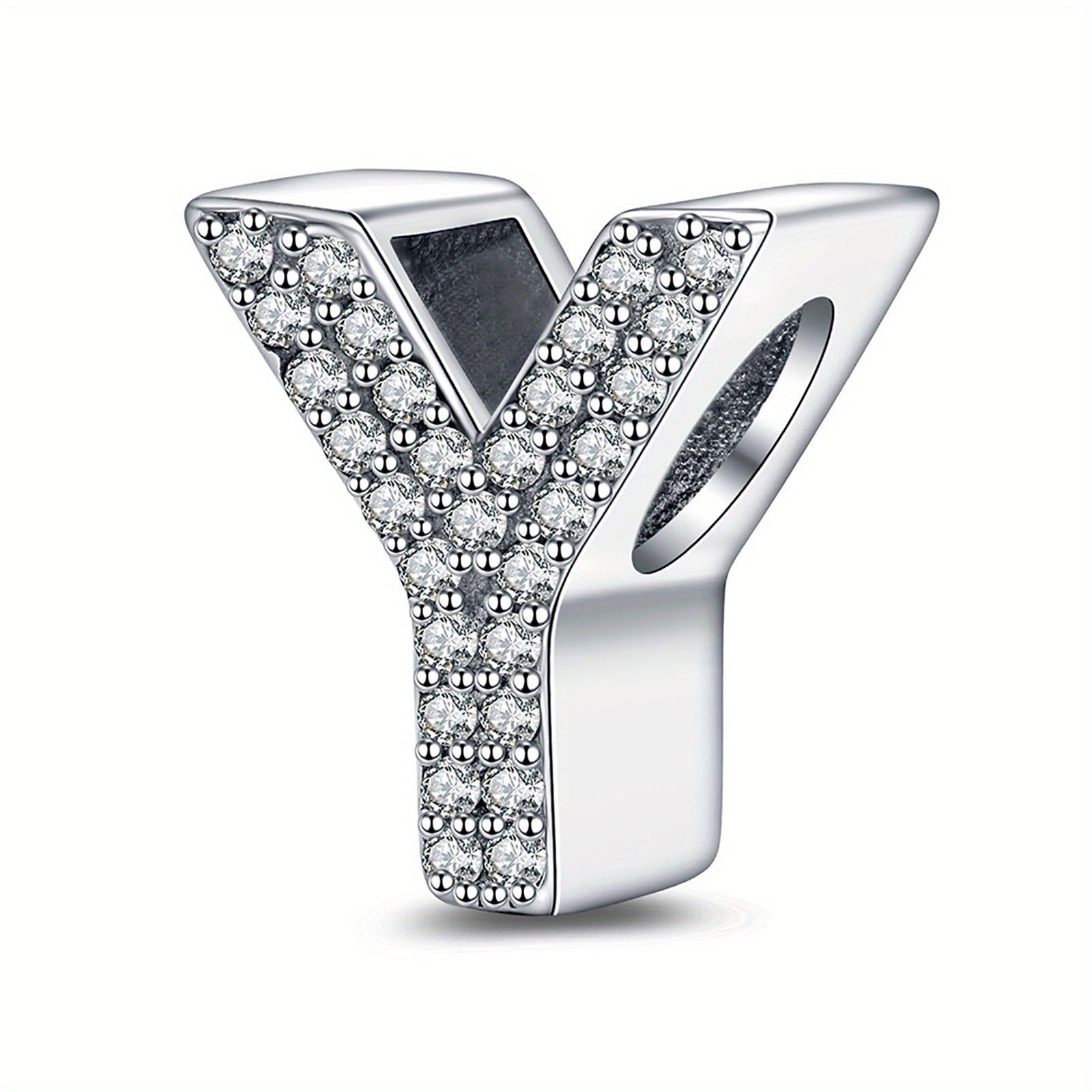 Bracelet Sterling Silver Alphabet Letter Charms A–Z - Initial Letter Y With Charm option