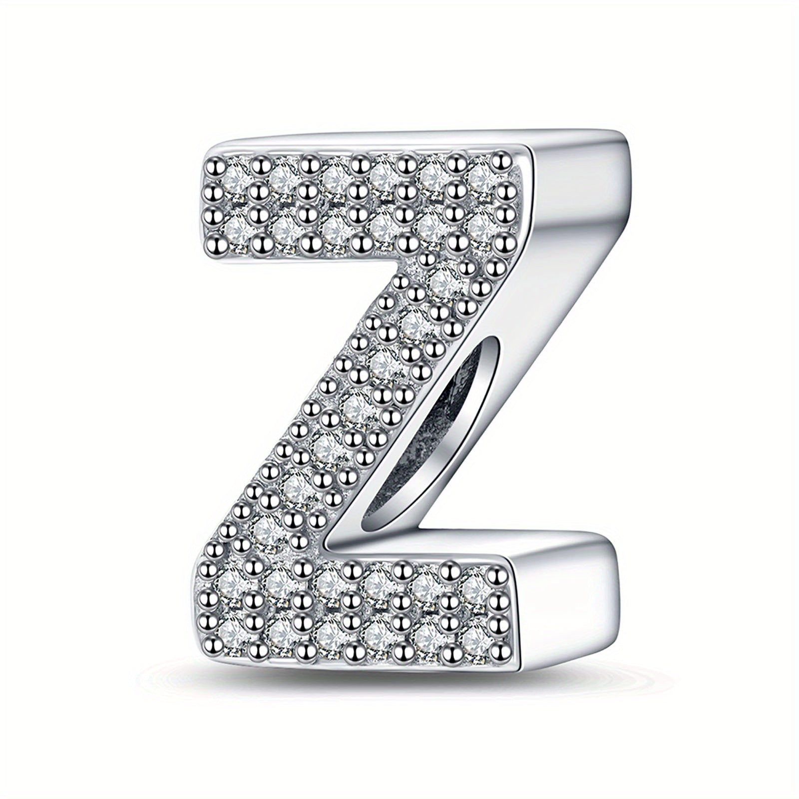 Bracelet Sterling Silver Alphabet Letter Charms A–Z - Initial Letter Z With Charm option