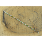 Bracelet Sterling Silver Gemstone Teardrop for layering and statement styling - product gallery image 2