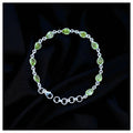 Bracelet Sterling Silver Gemstone Teardrop for layering and statement styling