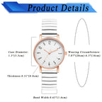 Bracelet Women’s Analog Quartz Watch Elastic Stainless with Water-Resistant - product gallery image 2