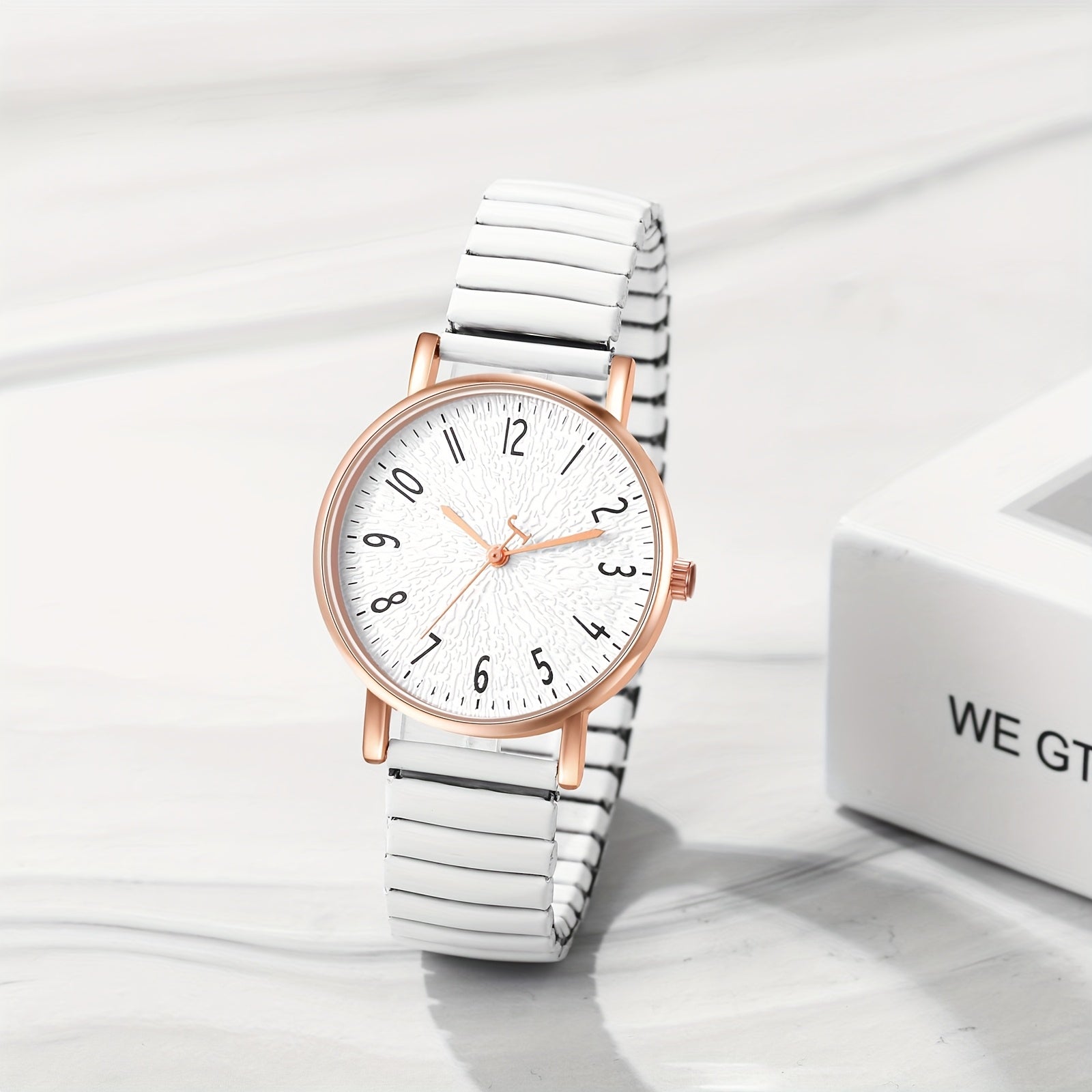 Bracelet Women’s Analog Quartz Watch Elastic Stainless with Water-Resistant - product gallery image 3