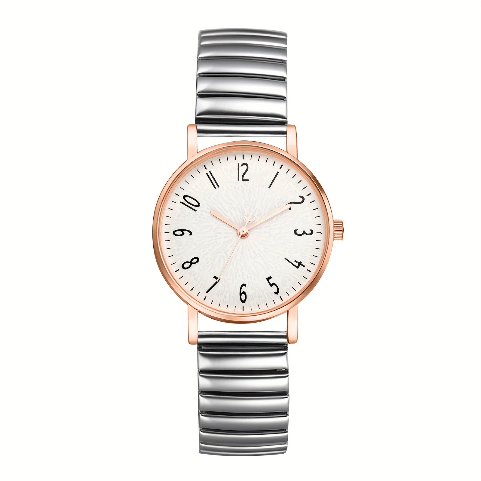 Bracelet Women’s Analog Quartz Watch Elastic Stainless with Water-Resistant - Silvery option